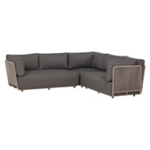 WOOOD Sora tuin loungeset metaal/touw bruin