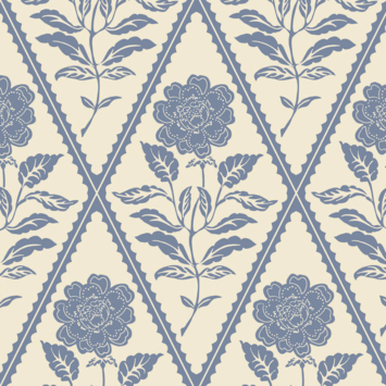 Vliesbehang Joules Juliette Floral Crème/Blauw 128908 kopen? | Kinderbehang | GAMMA