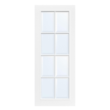 Arne & Bodil binnendeur ABT112 blank facetglas - wit afgelakt
