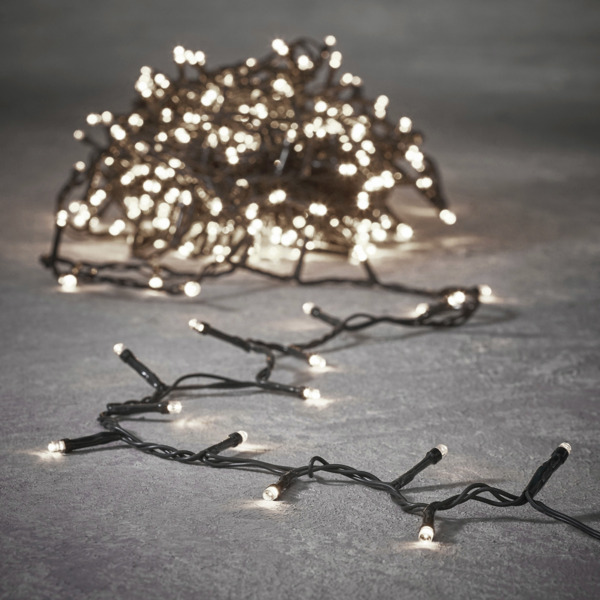 Lucalight LED lichtsnoer 48 lampjes klassiek wit licht 3,6 m