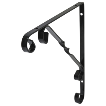 Duraline plankdrager ornament zwart 25x25 cm kopen? | Plankdragers & steunen | GAMMA