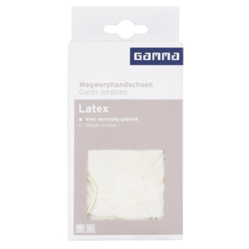 GAMMA wegwerphandschoen latex (10 stuks) kopen? | Bescherming | GAMMA