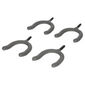 Haakset grijs 4 stuks