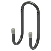 Duraline ophanghaak J-vormig dubbel grijs 16x7,5 cm