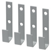 Duraline Storage hobbyhaak mat zilver 4 stuks