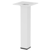 Duraline meubelpoot vierkant wit 2,5x2,5x15 cm