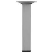 Duraline meubelpoot vierkant zilvergrijs 25x25 mm 15 cm
