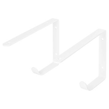 Duraline plankdrager haak wit 22x14,5 cm 2 stuks kopen? | Plankdragers & steunen | GAMMA