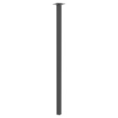 Duraline tafelpoot vierkant zwart 2,5x2,5x75 cm