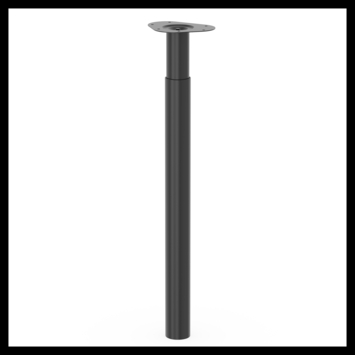 Duraline Tafelpoot Tess verstelbaar zwart 70-110 cm kopen? | Tafelpoten & meubelpoten | GAMMA