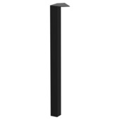 Duraline tafelpoot vierkant zwart 5x5x72 cm