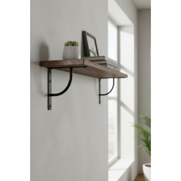 Duraline plankdrager mini swing zwart 14x14 cm kopen? | Plankdragers & steunen | GAMMA