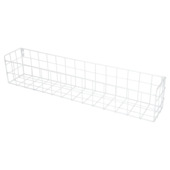 Stalen draadbak wit 60x10x12cm