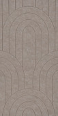 Viltpaneel gebogen lijnen taupe 60x30 cm 4 stuks