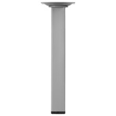 Duraline meubelpoot vierkant zilvergrijs 25x25 mm 20 cm