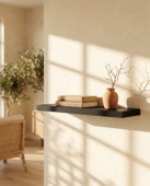 Duraline wandplank XL4 zwart 60x23,5 cm 38 mm