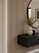 Lattenwand MDF Darwin licht eiken 260x29,6cm, dikte 12mm 1.53m² (2stuks)