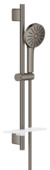 GROHE glijstangset Vitalio Joy+ 120 Hard Graphite geborsteld 60 cm 3 straalsoorten