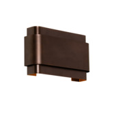 Qazqa 2-lichts wandlamp industriëel Coen G9 LED lichtbron brons staal
