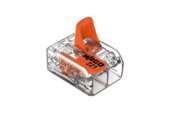 Wago 221 steekklem met hendel 2-voudig 0,2-4 mm² (10 stuks)