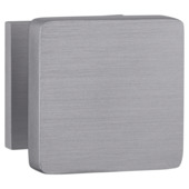 GAMMA voordeurknop vierkant aluminium RVS look