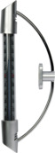 Bindingfix kozijnthermometer metaal 20x2,5x2,5 cm