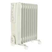 Handson oliegevulde radiator 2000 W 9 elementen wit