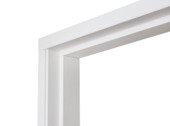 Premium houten kozijn grenen wit gegrond 56 x 115 cm