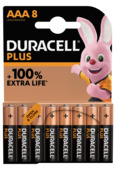 Duracell Batterij AAA Alkaline Plus 8 stuks
