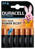 Duracell Batterij AA Alkaline Optimum 6 stuks