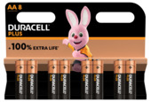 Duracell Batterij AA Alkaline Plus 8 stuks