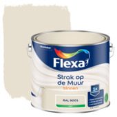 Flexa Strak op de Muur muurverf mat crème 2,5 liter