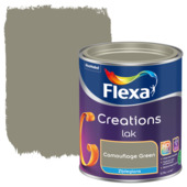 Flexa Creations binnenlak zijdeglans camouflage green 750 ml