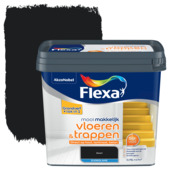 Flexa Mooi Makkelijk vloeren & trappen zijdeglans zwart 750 ml