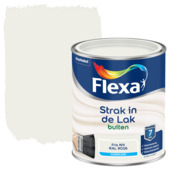Flexa Strak in de Lak buitenlak zijdeglans RAL 9016 friswit 750 ml