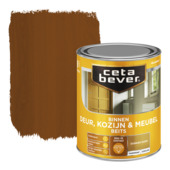 CetaBever Deur, Kozijn & Meubelbeits zijdeglans transparant donker eiken 750 ml