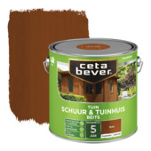 CetaBever Tuinbeits Schuur & Tuinhuis zijdeglans transparant teak 2,5 liter