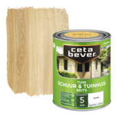 CetaBever Tuinbeits Schuur & Tuinhuis zijdeglans transparant blank 750 ml