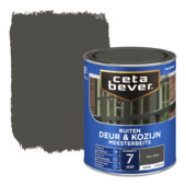 CetaBever Meesterbeits Deur & Kozijn zijdeglans dekkend RAL 7022 ombergrijs 750 ml