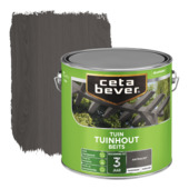 CetaBever Tuinhoutbeits zijdeglans transparant antraciet 2,5 liter