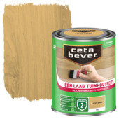 CetaBever Één Laag Tuinhoutbeits licht eiken 750 ml