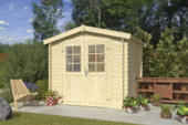 Tuinhuis Indy vurenhout onbehandeld 230 x 175 cm