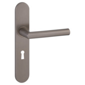 GAMMA deurkrukset Kopenhagen langschild ovaal sleutel 56 mm aluminium brons