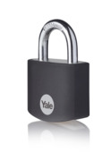 Yale Hangslot aluminium 38 mm zwart