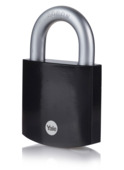 Yale Hangslot RVS zware uitvoering 63 mm zwart