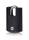 Yale Hangslot messing zware uitvoering 40 mm met zwarte body