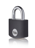 Yale Hangslot aluminium 32 mm zwart