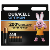 Duracell Batterij AA Alkaline Optimum 8 stuks