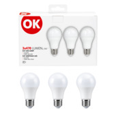 OK LED peer E27 4,9W 470 lumen 3st.