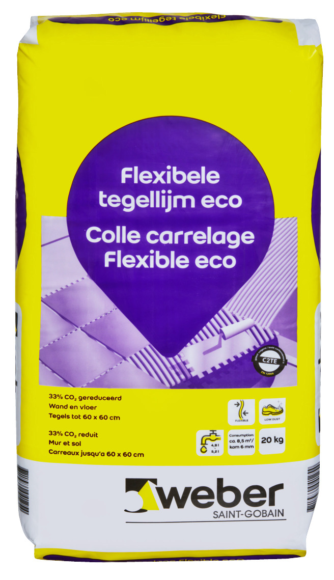 Weber Saintgobain Flexibele Tegellijm Eco 20Kg weber saintgobain kopen in de aanbieding